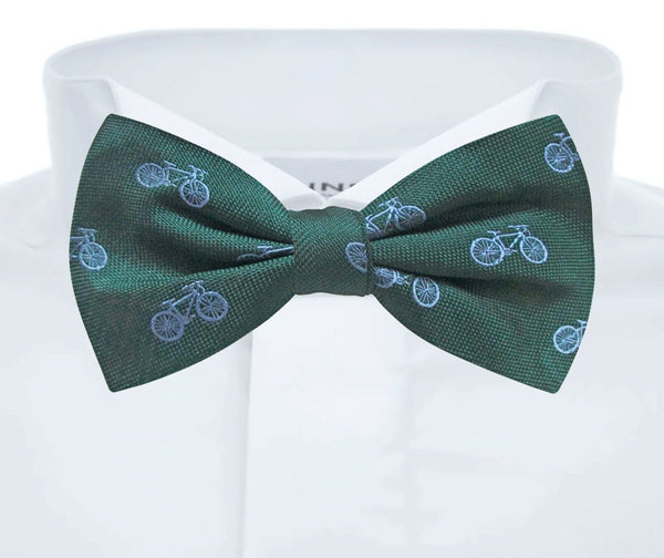 pajarita seda verde bicicletas azul celeste